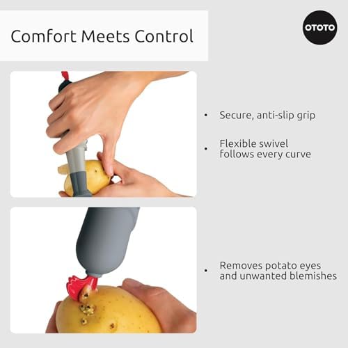 NEW OTOTO Sir Peels A-Lot Medieval Knight Vegetable Peeler - Swivel Vegetable Peelers for Potatoes, Fruits, Cute Gadgets, Gifts, Potato, Veggie, Fruit Peeler, Cute Kitchen Accessories - Image 8