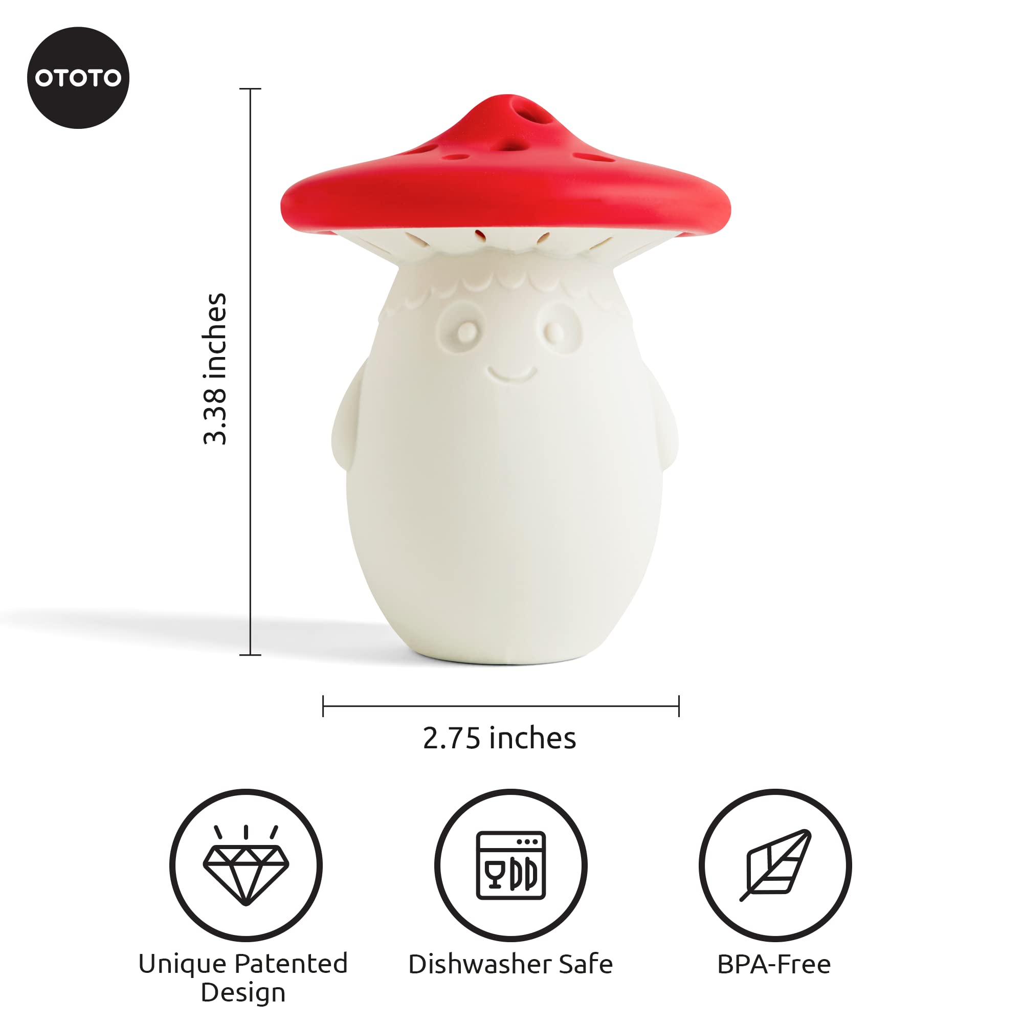 OTOTO Fun Guy Fridge Deodorizer + Big Mushroom Funnels for Filling Bottles (Bundle of 2) - Image 3