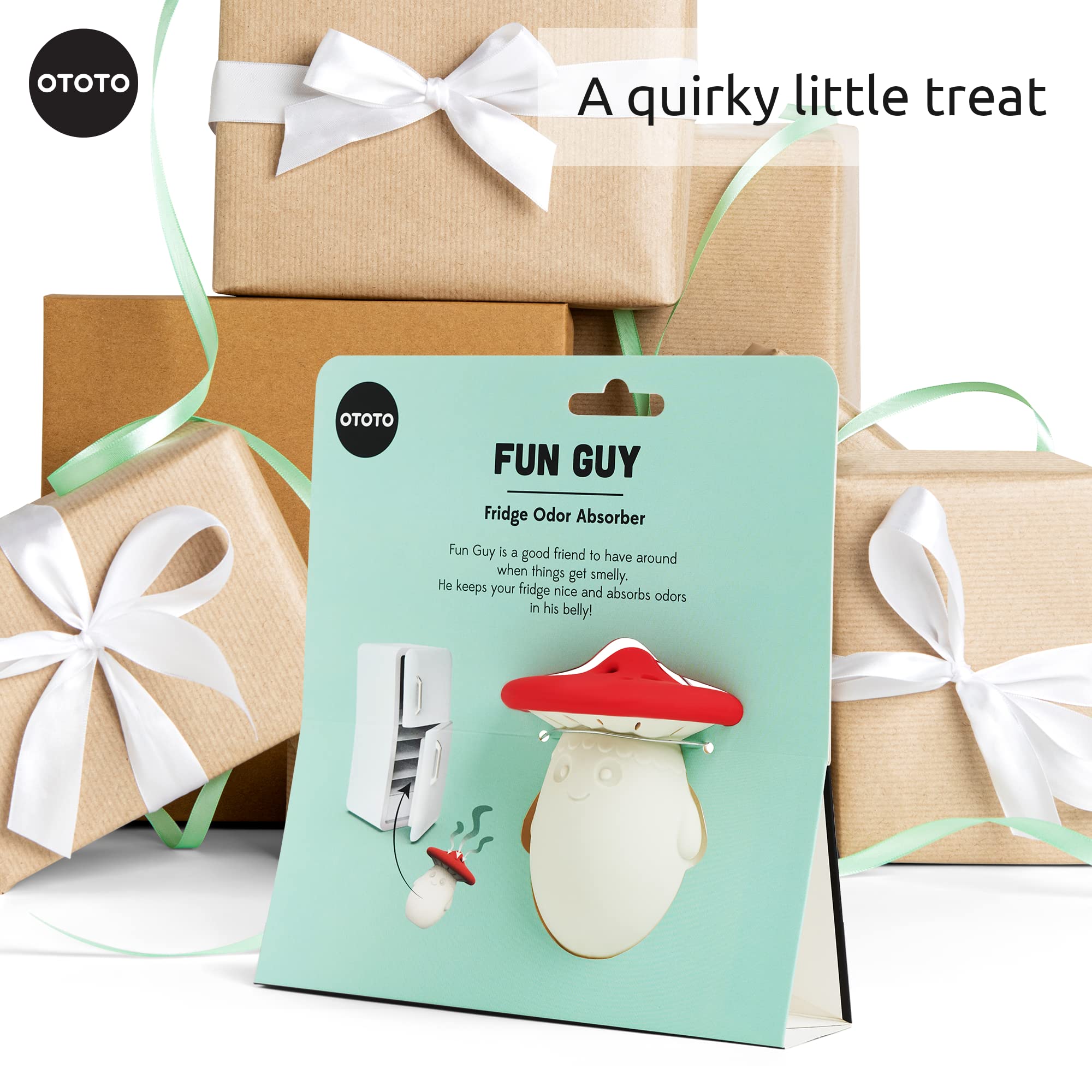 OTOTO Magic Mushroom and Magic Mushroom XL Foldable Kitchen Funnel, and Fun Guy Fridge Deodorizer (Bundle of 3) - Image 7