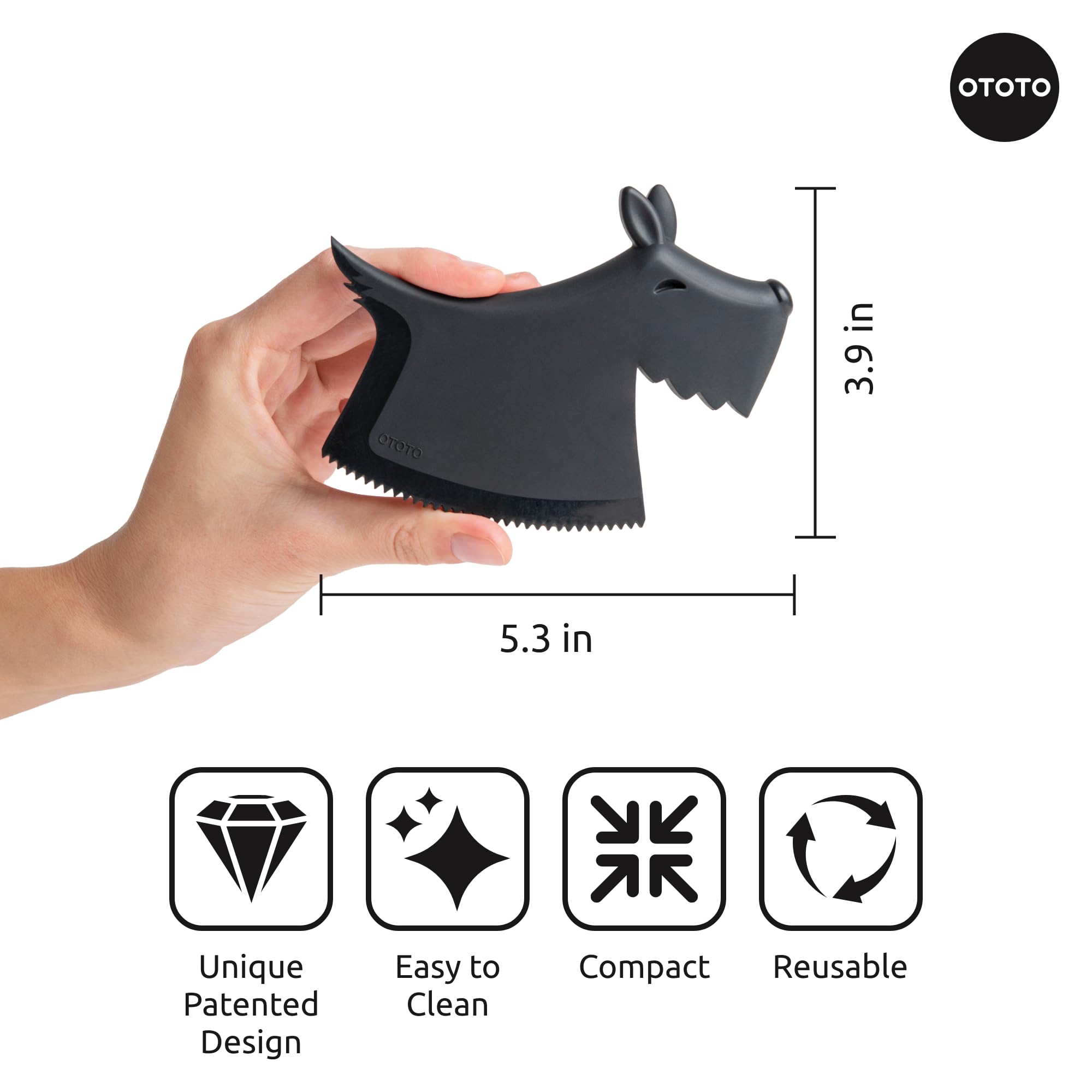 OTOTO NEW Scruffy Pet Hair Remover - Gifts for Dog Lovers, Dog Accessories, Pet Hair Removal Tool - Image 5
