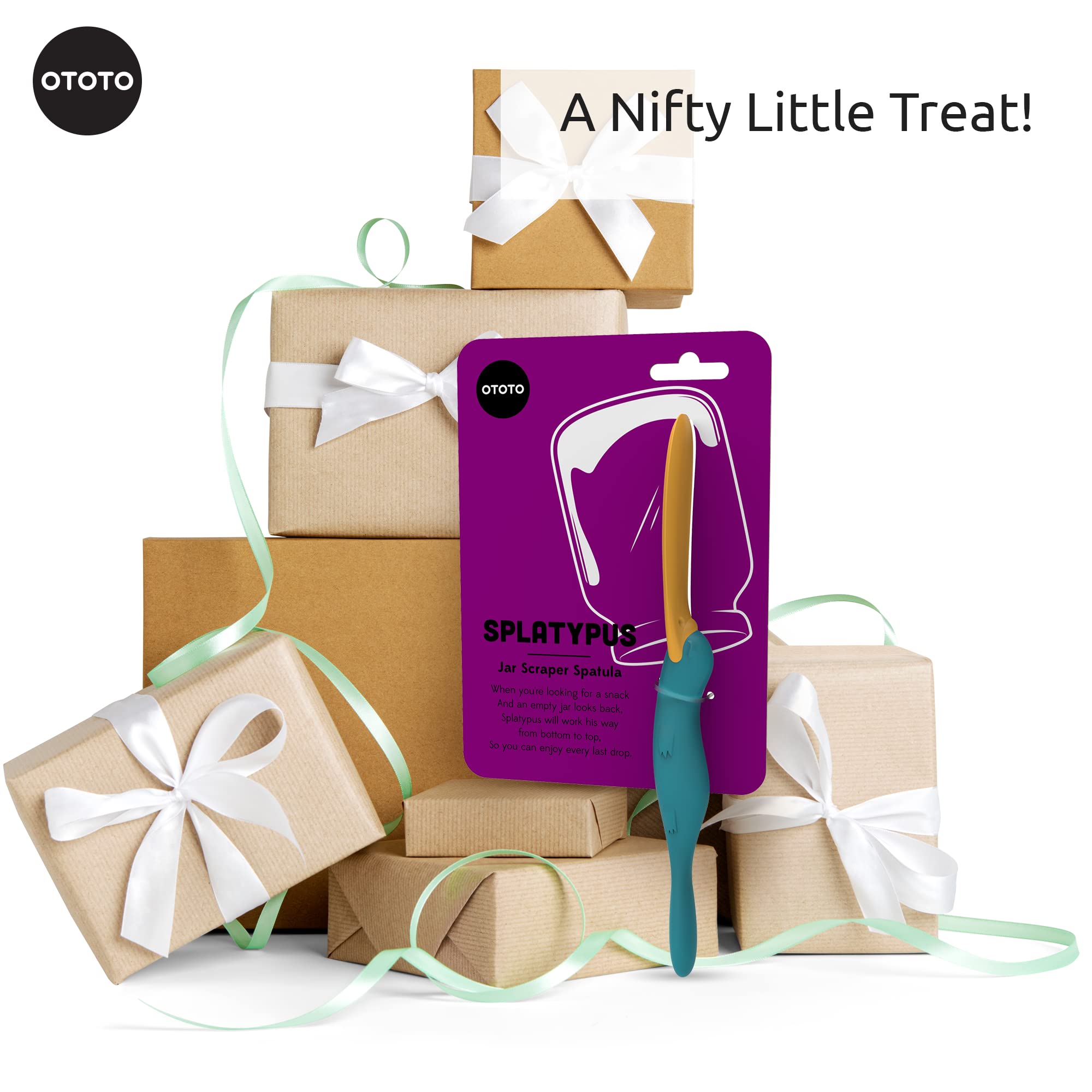 OTOTO Splatypus Jar Spatula for Scooping and Scraping & Mushroom - Foldable Kitchen Funnel (Bundle of 2) - Image 8